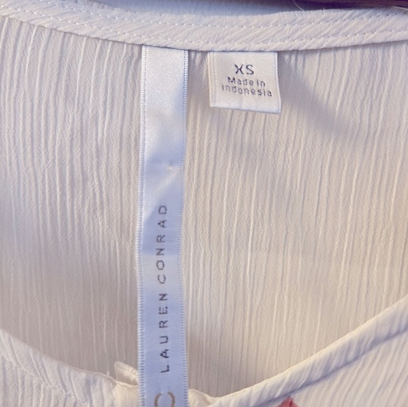 Lauren Conrad Sheer Floral Blouse - Picture 3 of 6